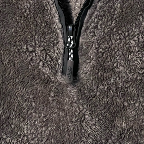 Hooey Stripe Pocket 1/4 Zip Fleece Pullover Men’s Size Small Gray Western Soft - Picture 4 of 10